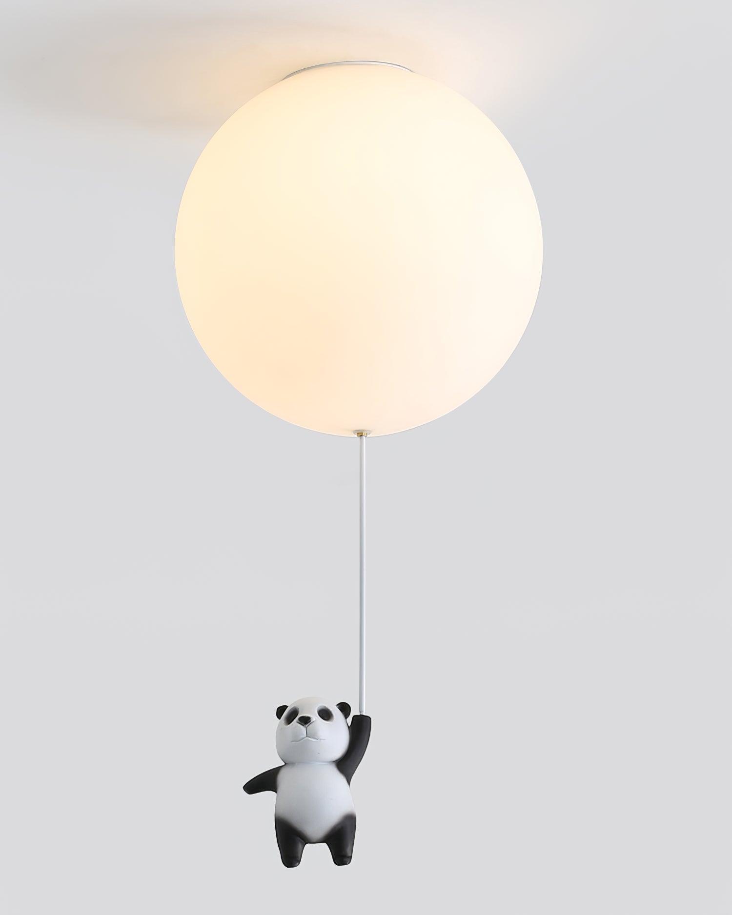 Aursilos Elegance Panda Glas-Deckenleuchte-Letslighting