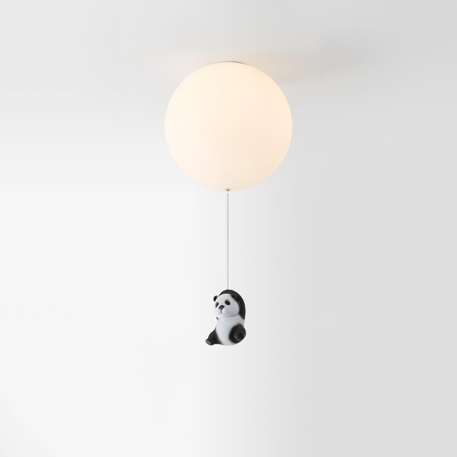 Aursilos Elegance Panda Glas-Deckenleuchte-Letslighting