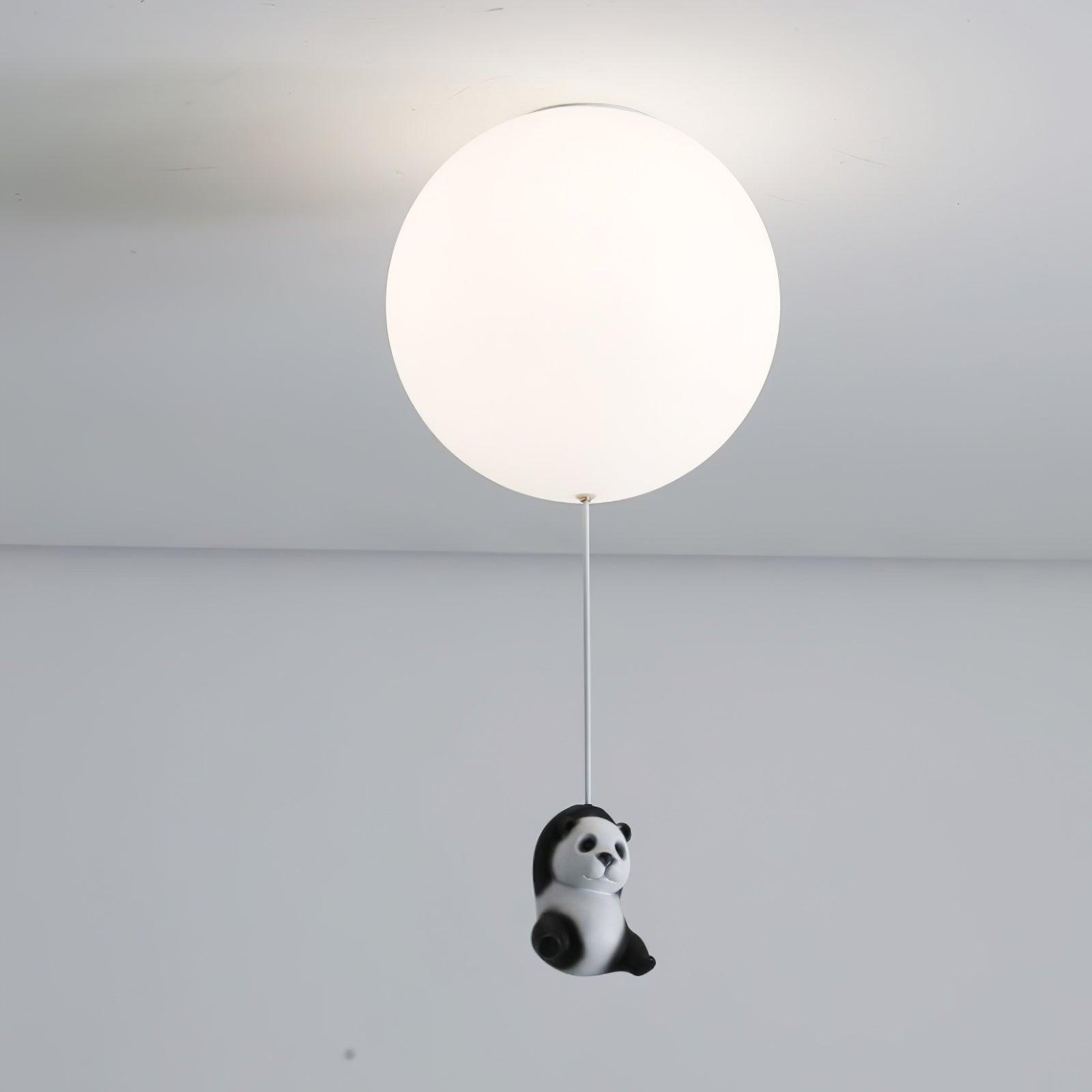 Aursilos Elegance Panda Glas-Deckenleuchte-Letslighting