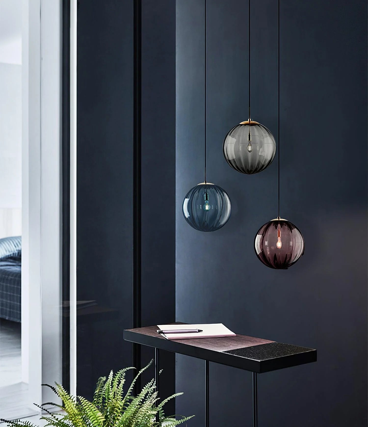 Halore Glas Vintage-Pendelleuchte-Letslighting