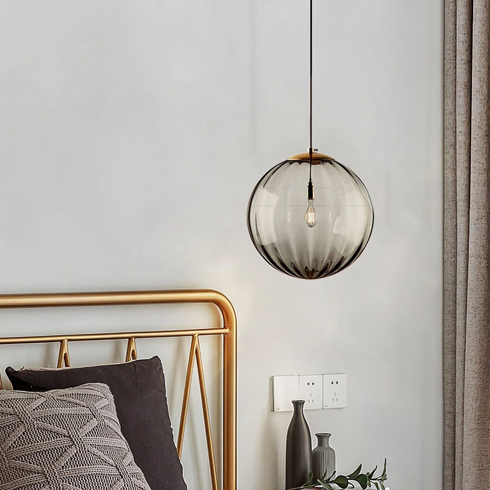 Halore Glas Vintage-Pendelleuchte-Letslighting
