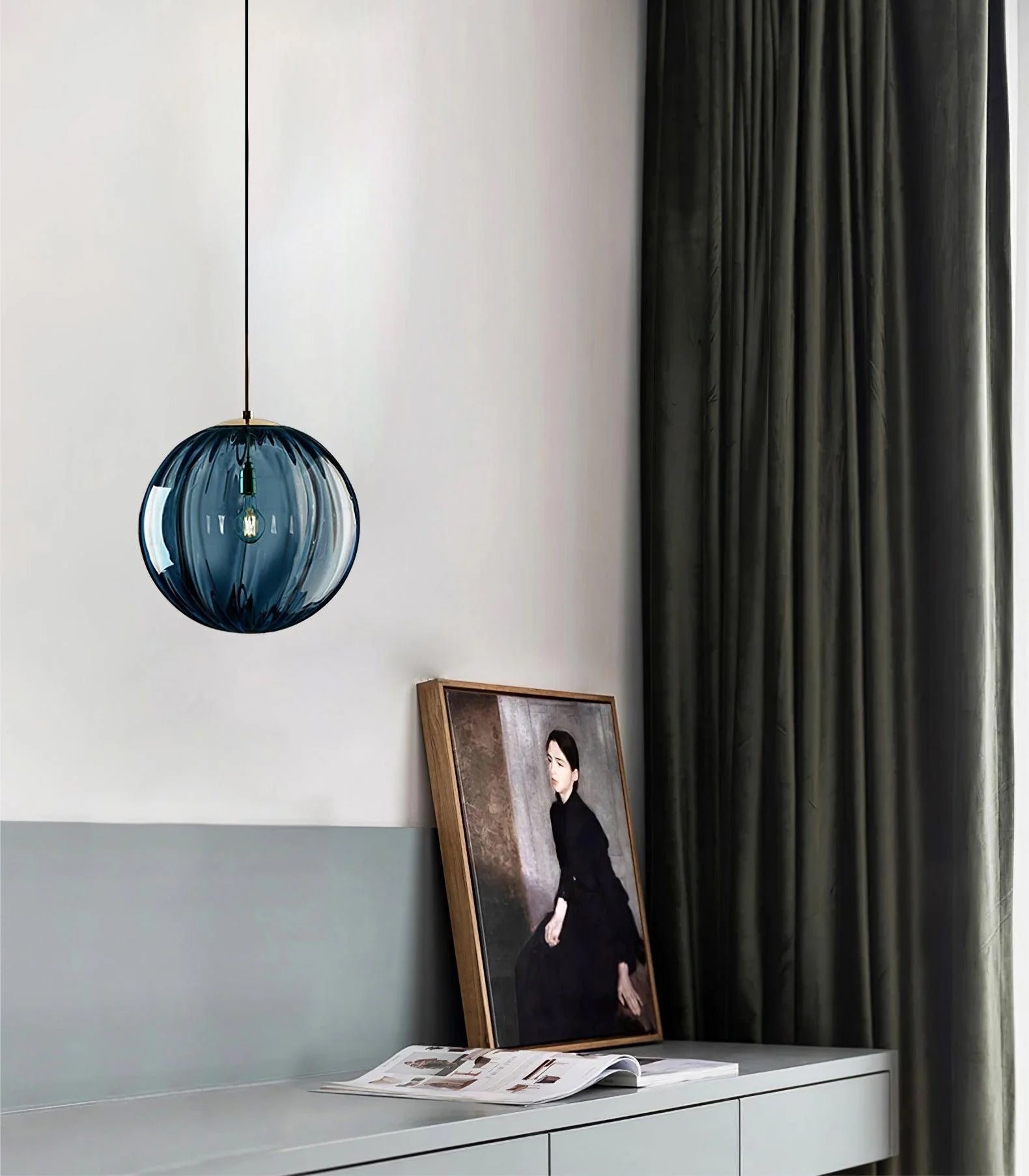 Halore Glas Vintage-Pendelleuchte-Letslighting