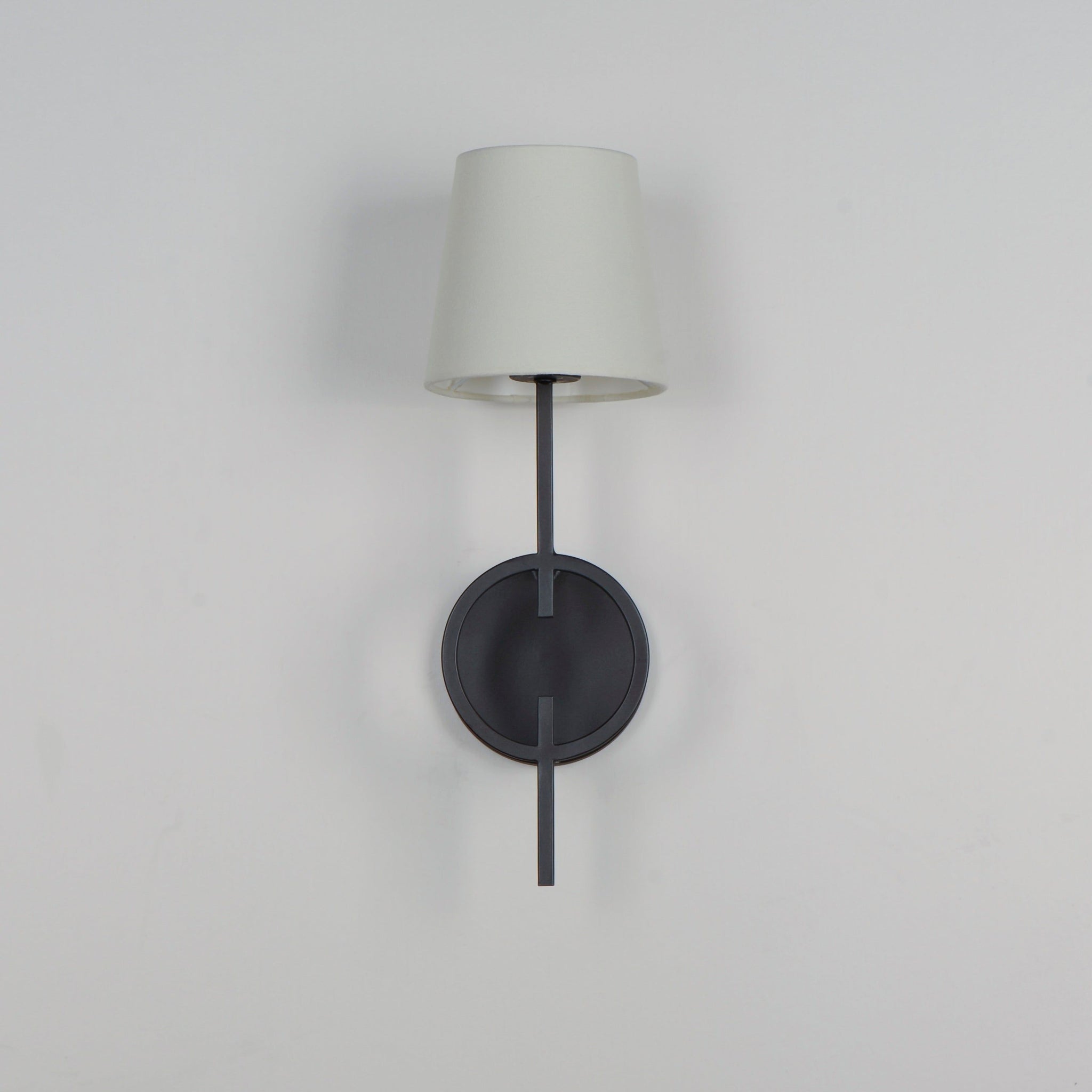 Evtalila Schwarz Stoff Eleganz Vintage Wandleuchte-Letslighting