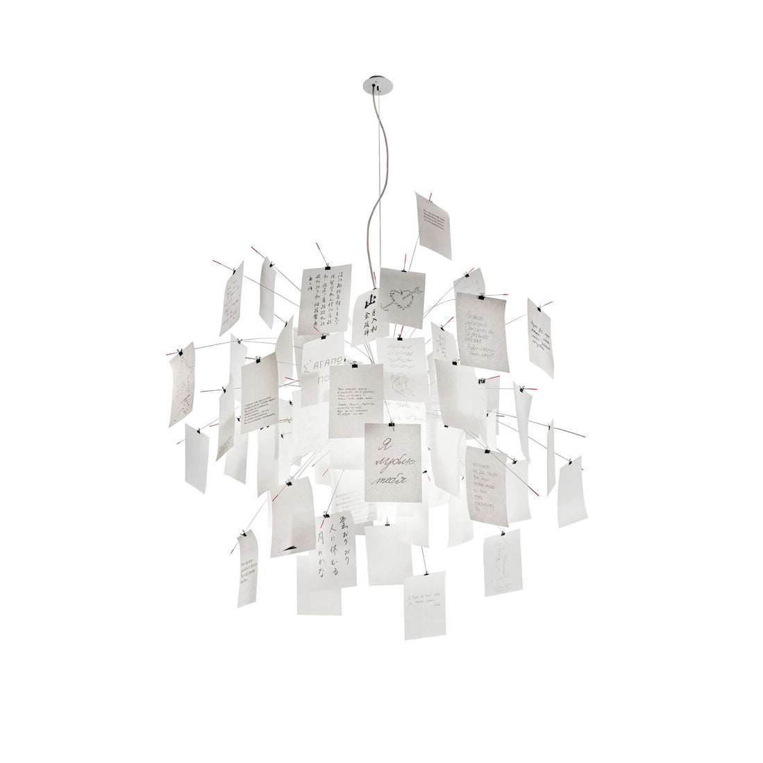 Ortheen Individual Creativity Paper Metal Chandelier - Letslighting