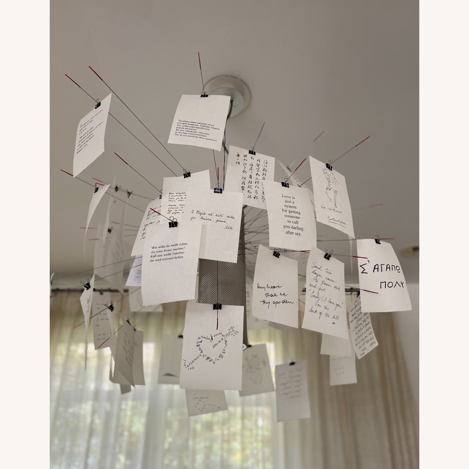 Ortheen Individual Creativity Paper Metal Chandelier - Letslighting