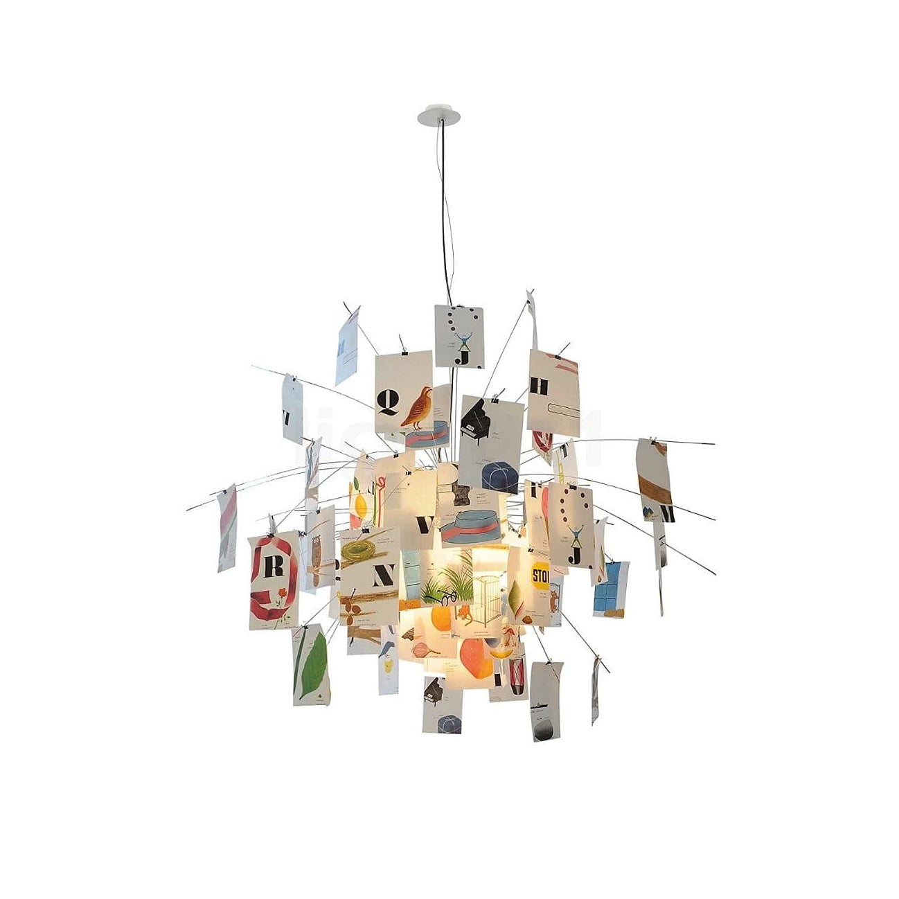 Ortheen Individual Creativity Paper Metal Chandelier - Letslighting