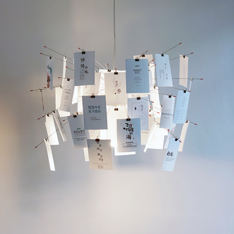 Ortheen Individual Creativity Paper Metal Chandelier - Letslighting