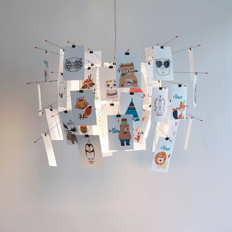 Ortheen Individual Creativity Paper Metal Chandelier - Letslighting