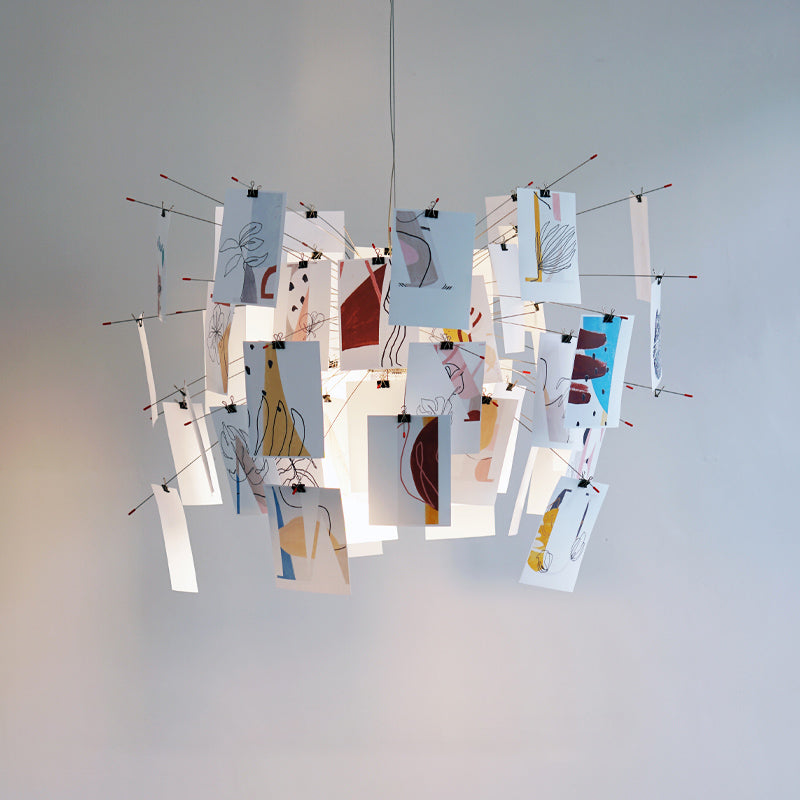 Ortheen Individual Creativity Paper Metal Chandelier - Letslighting