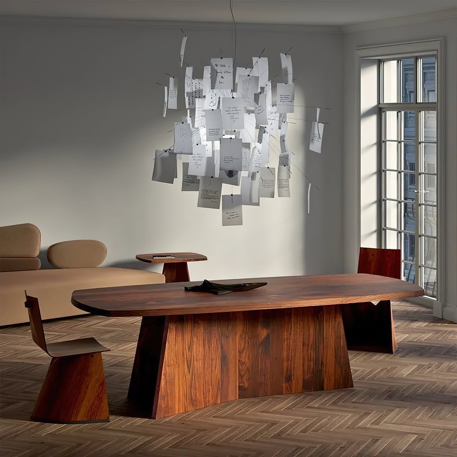 Ortheen Individual Creativity Paper Metal Chandelier - Letslighting