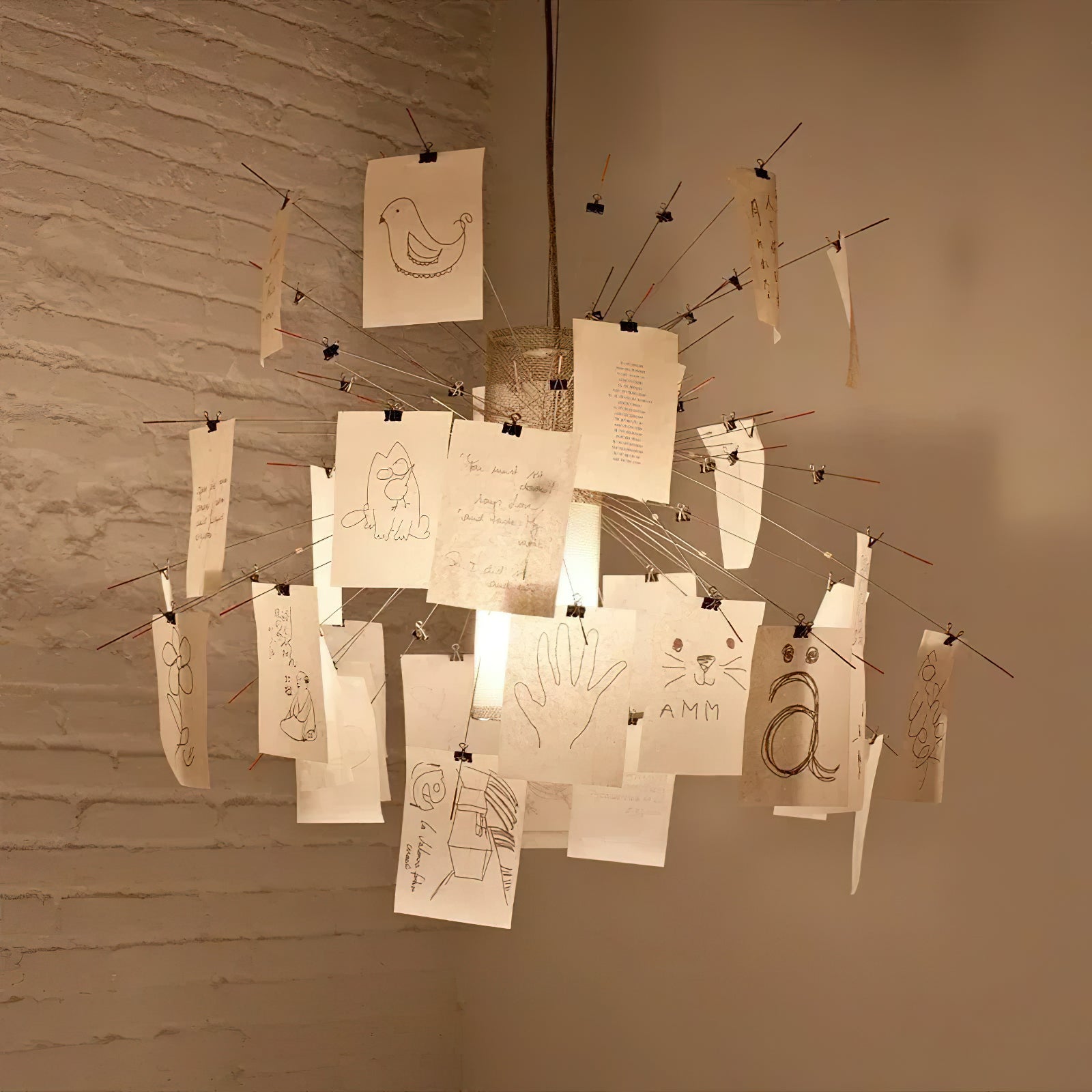 Ortheen Individual Creativity Paper Metal Chandelier - Letslighting