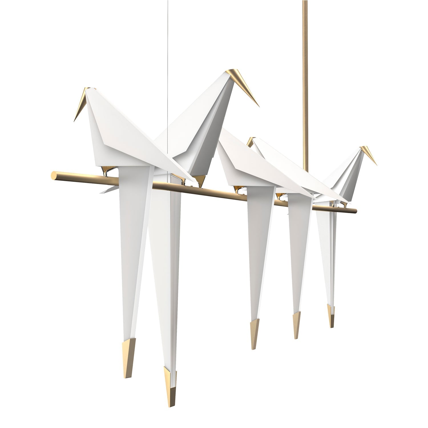 Paper Crane Bird LED Chandelier - Blowlighting