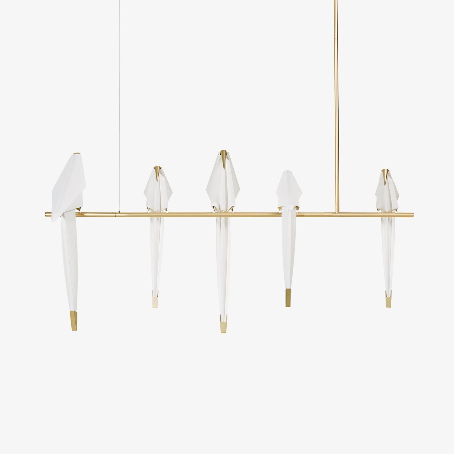 Paper Crane Bird LED Chandelier - Blowlighting