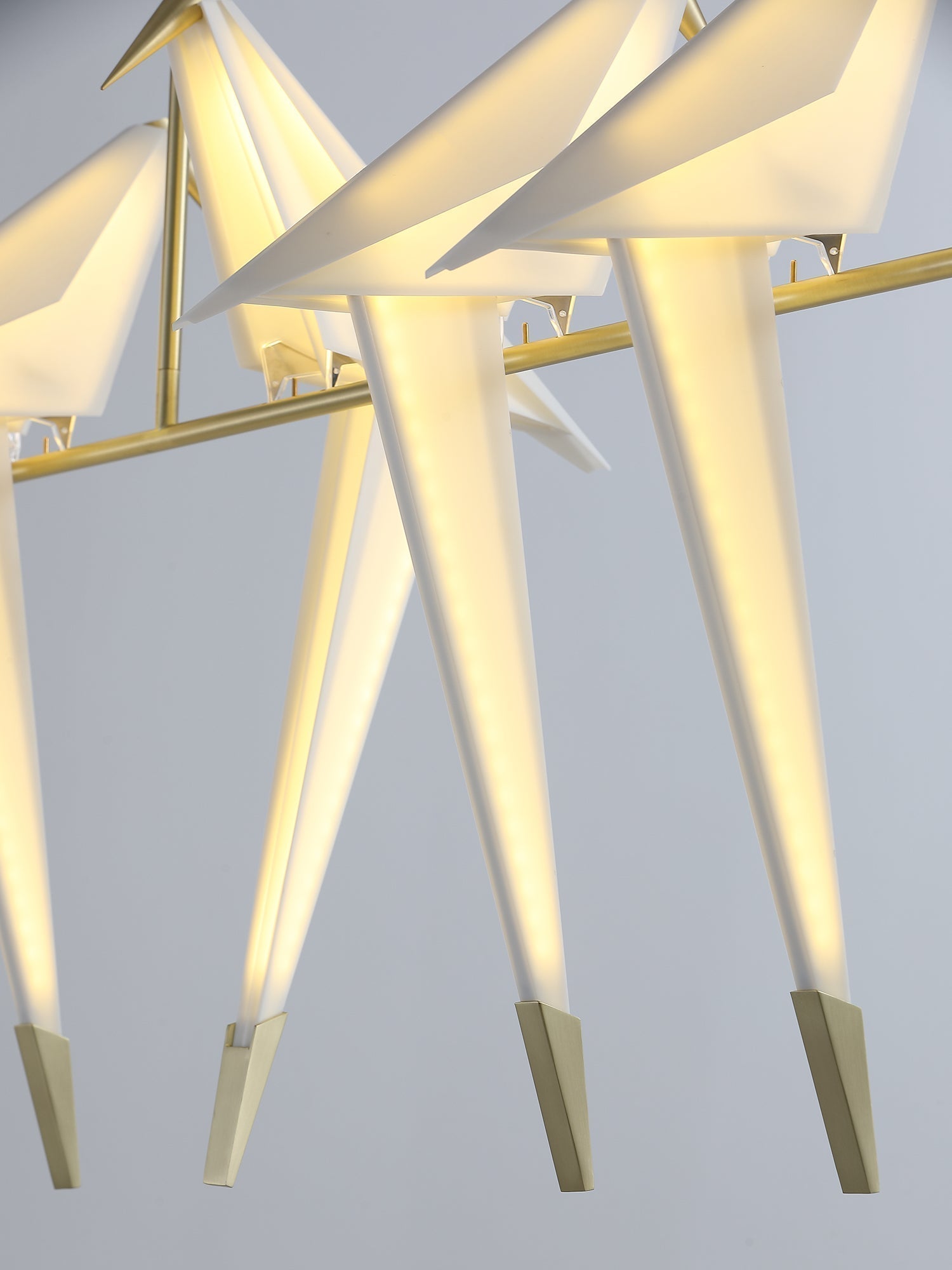 Paper Crane Bird LED Chandelier - Blowlighting