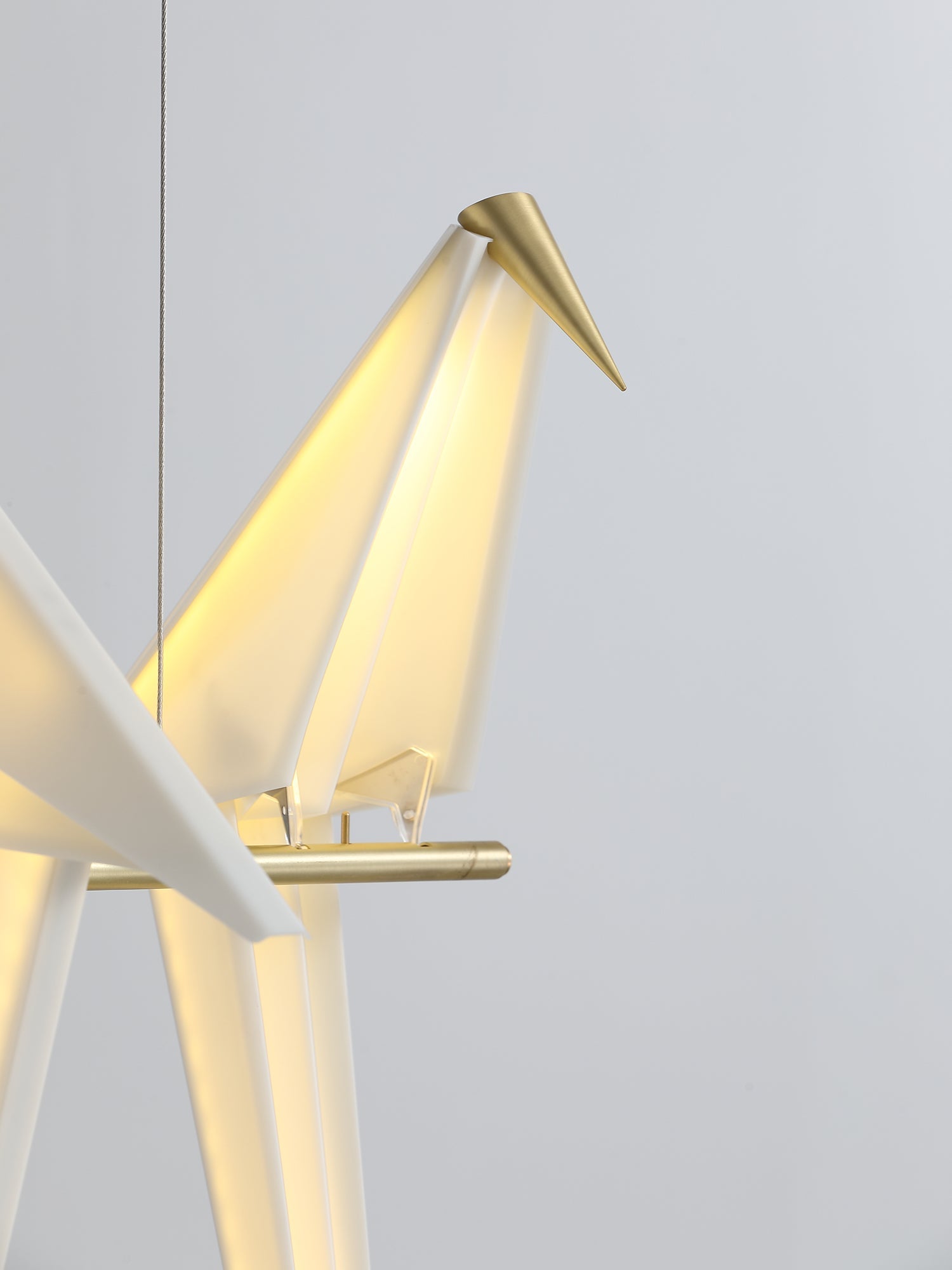 Paper Crane Bird LED Chandelier - Blowlighting