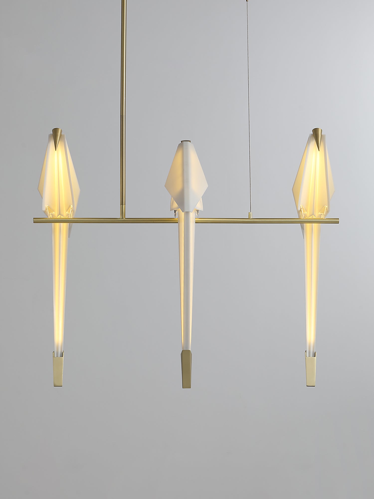 Paper Crane Bird LED Chandelier - Blowlighting