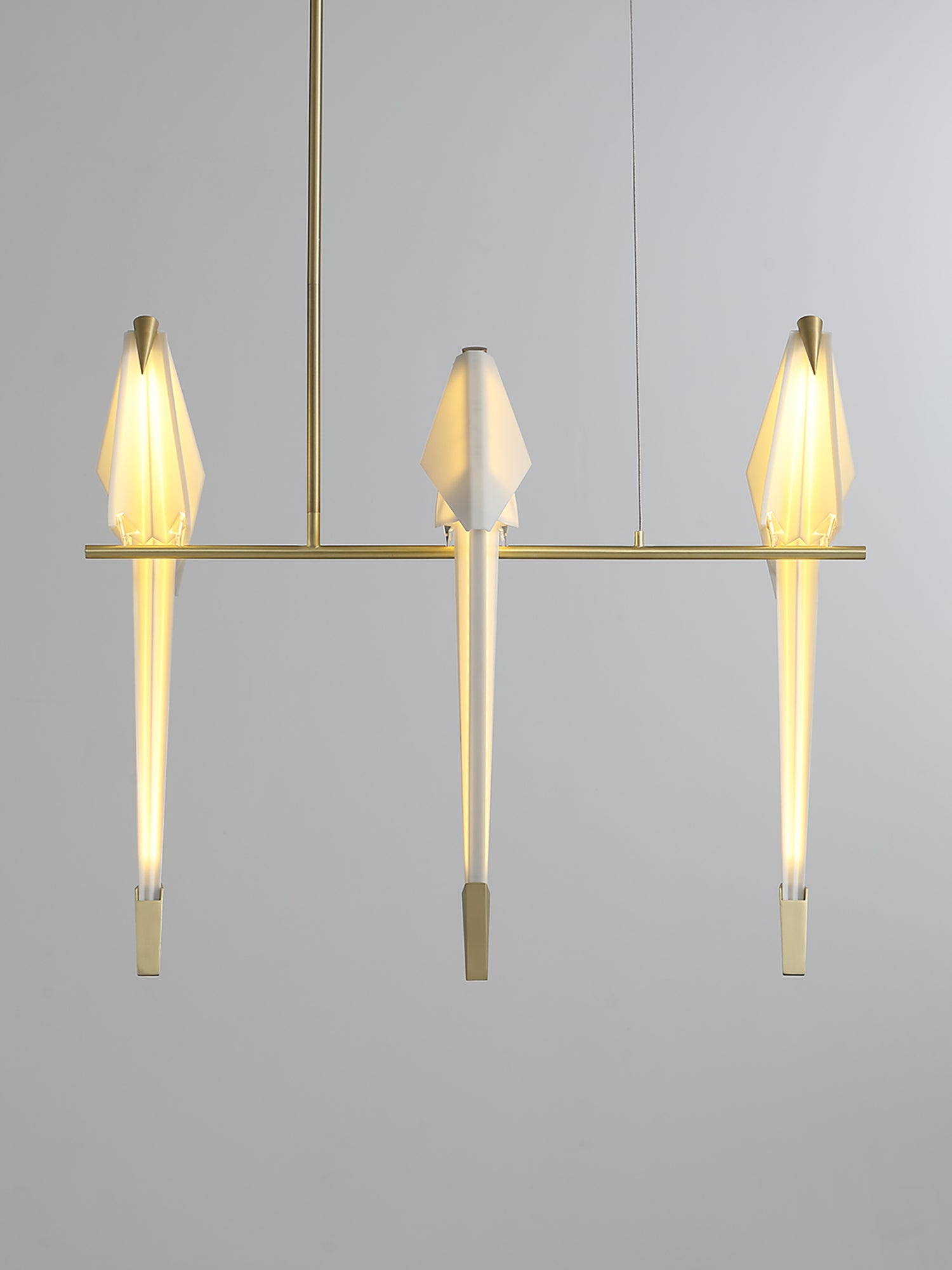 Paper Crane Bird LED Chandelier - Blowlighting