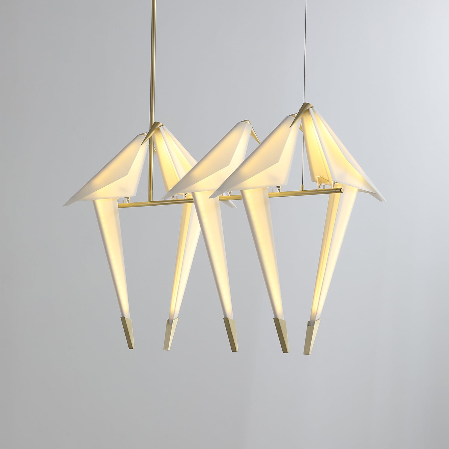 Paper Crane Bird LED Chandelier - Blowlighting