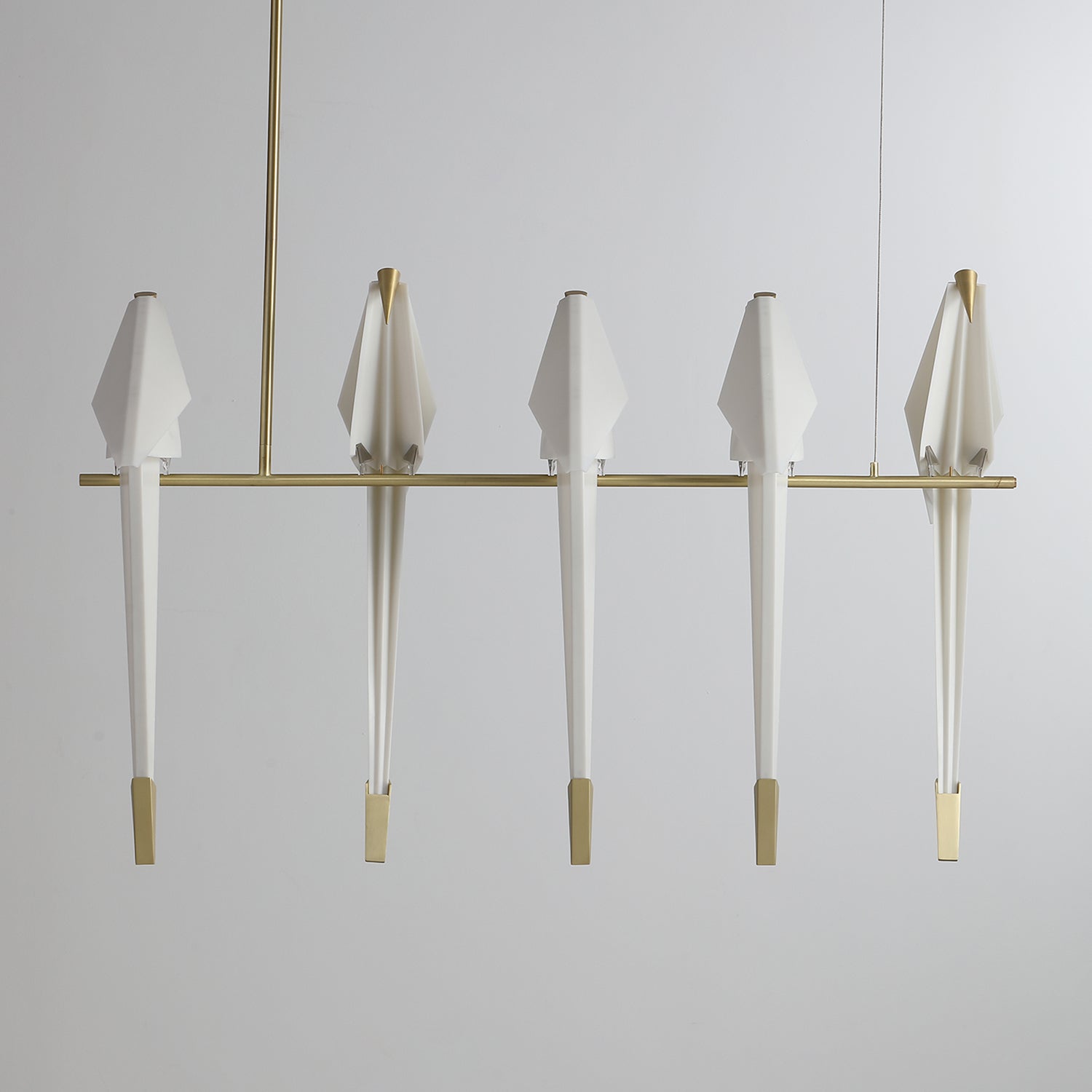 Paper Crane Bird LED Chandelier - Blowlighting