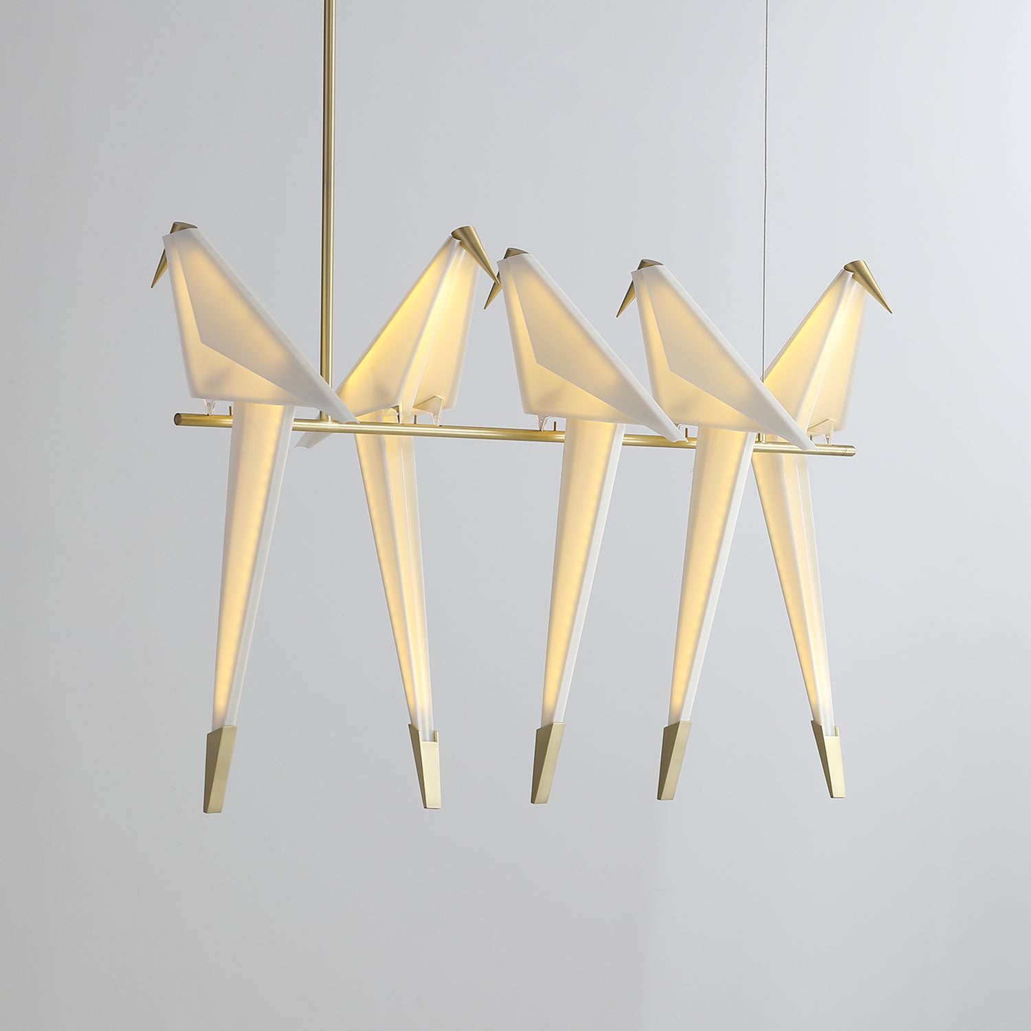 Paper Crane Bird LED Chandelier - Blowlighting