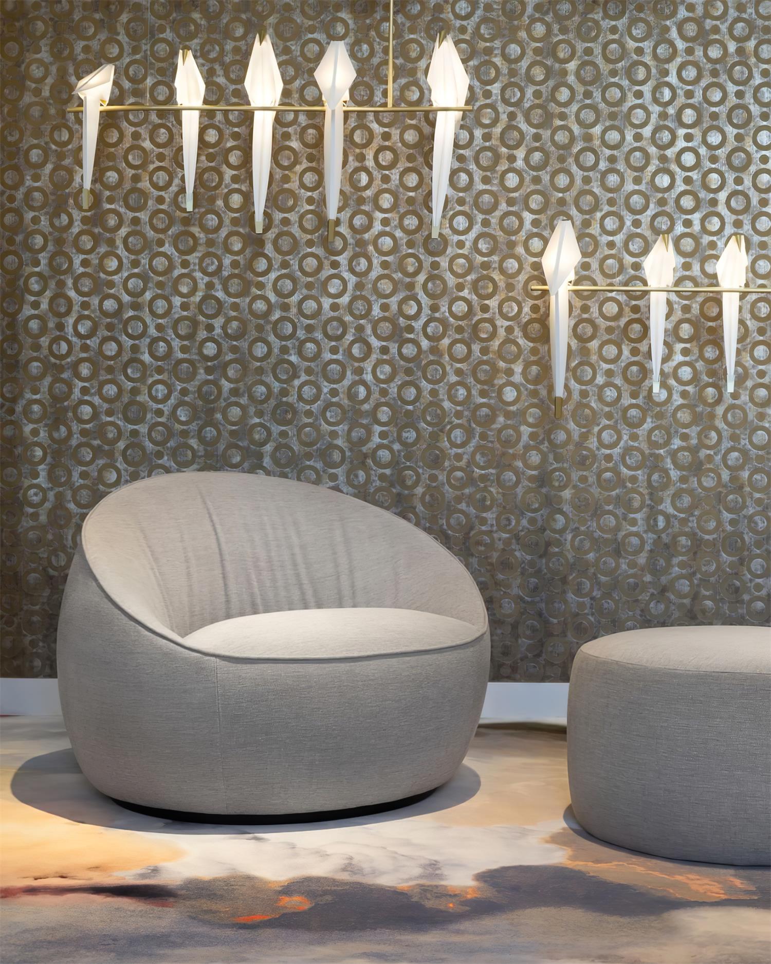 Paper Crane Bird LED Chandelier - Blowlighting