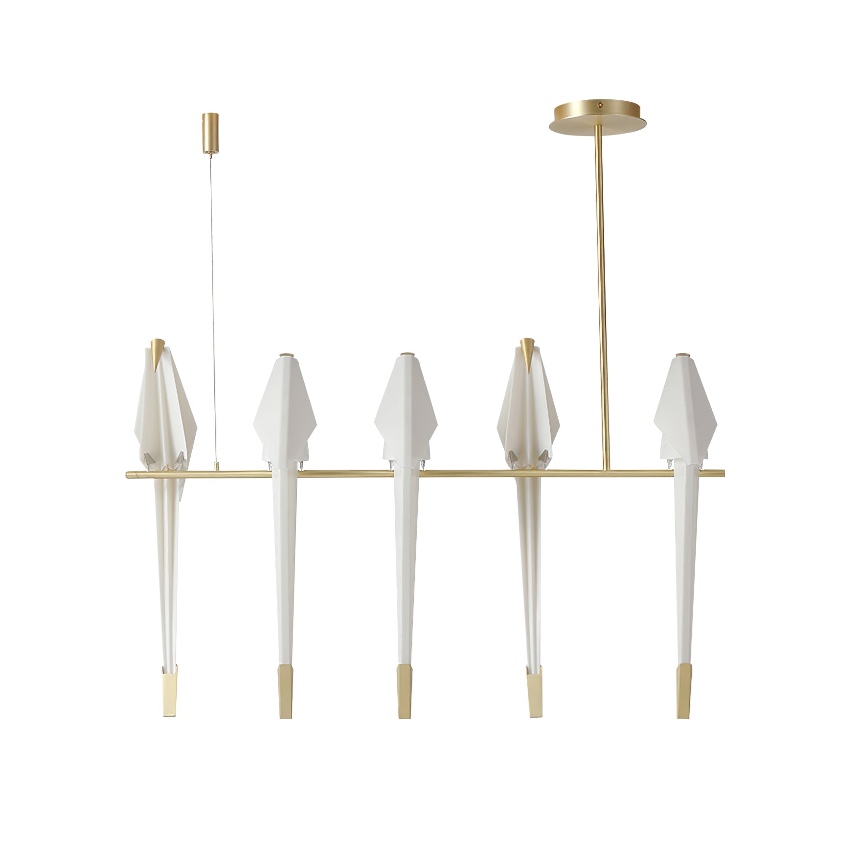 Paper Crane Bird LED Chandelier - Blowlighting