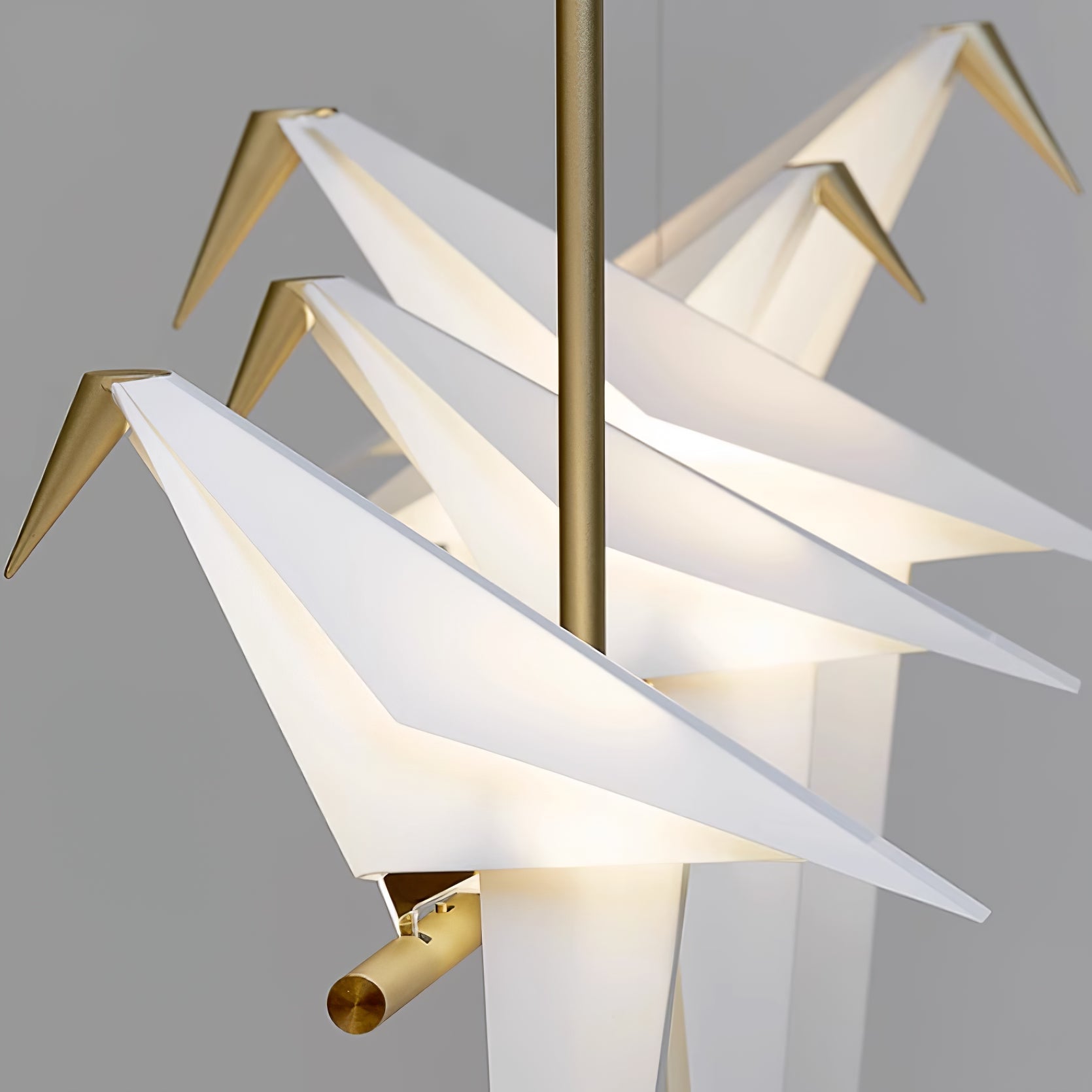 Paper Crane Bird LED Chandelier - Blowlighting