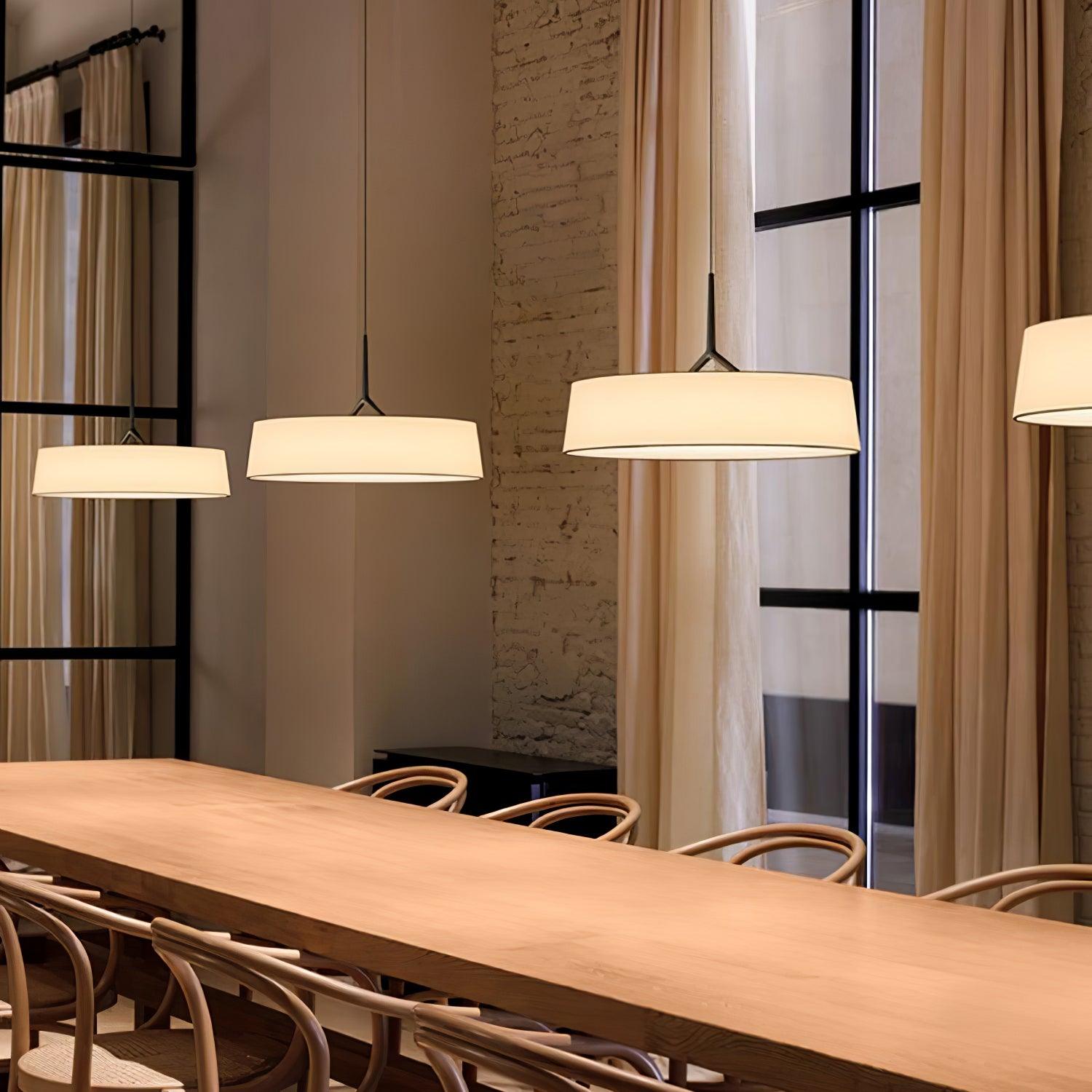 Ovynira Zylindrische Stoff-Pendelleuchte-Letslighting