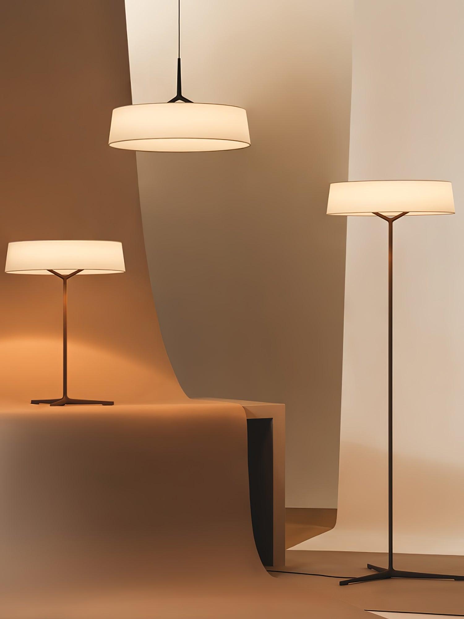 Ovynira Zylindrische Stoff-Pendelleuchte-Letslighting