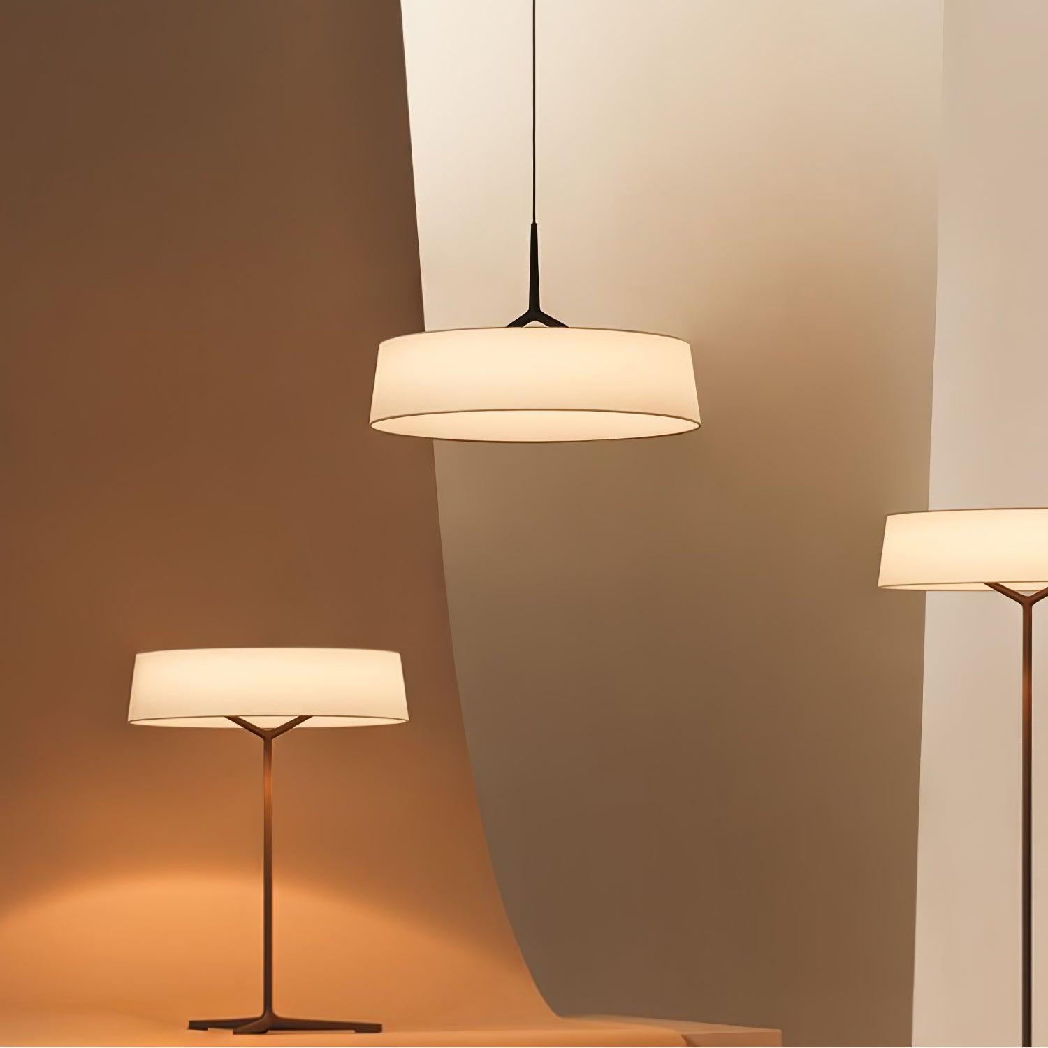 Ovynira Zylindrische Stoff-Pendelleuchte-Letslighting