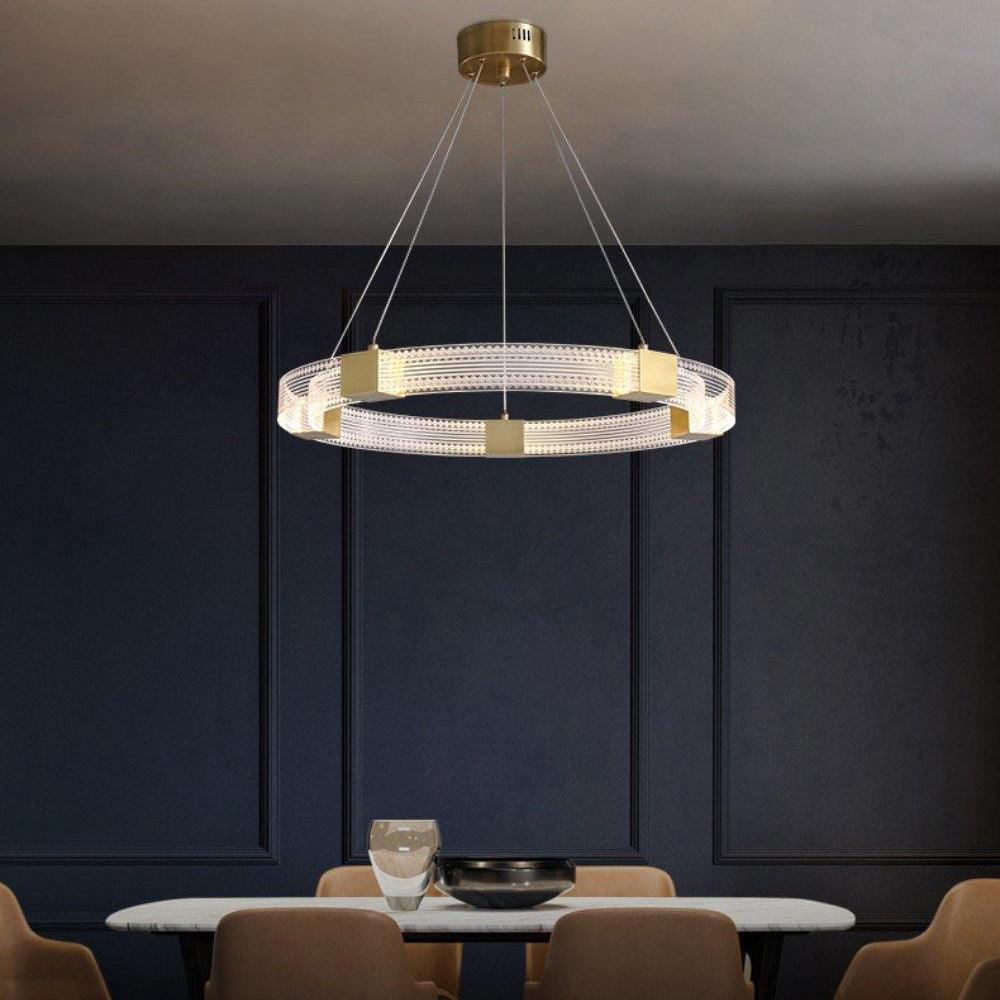 Eurdora Moderner Minimalistischer Ring-LED-Kronleuchter-Letslighting