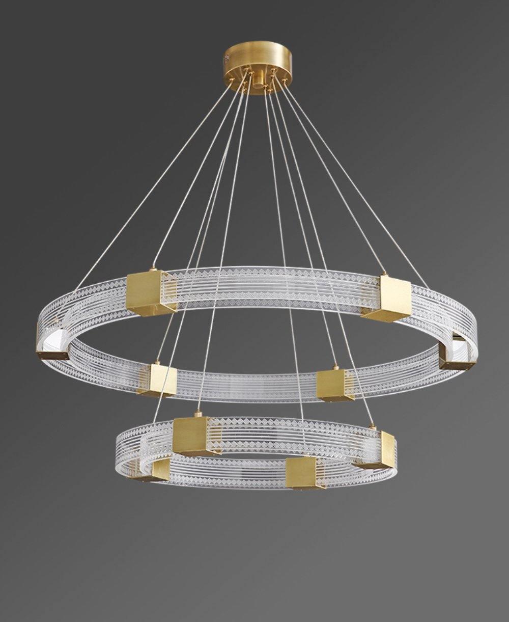 Eurdora Moderner Minimalistischer Ring-LED-Kronleuchter-Letslighting