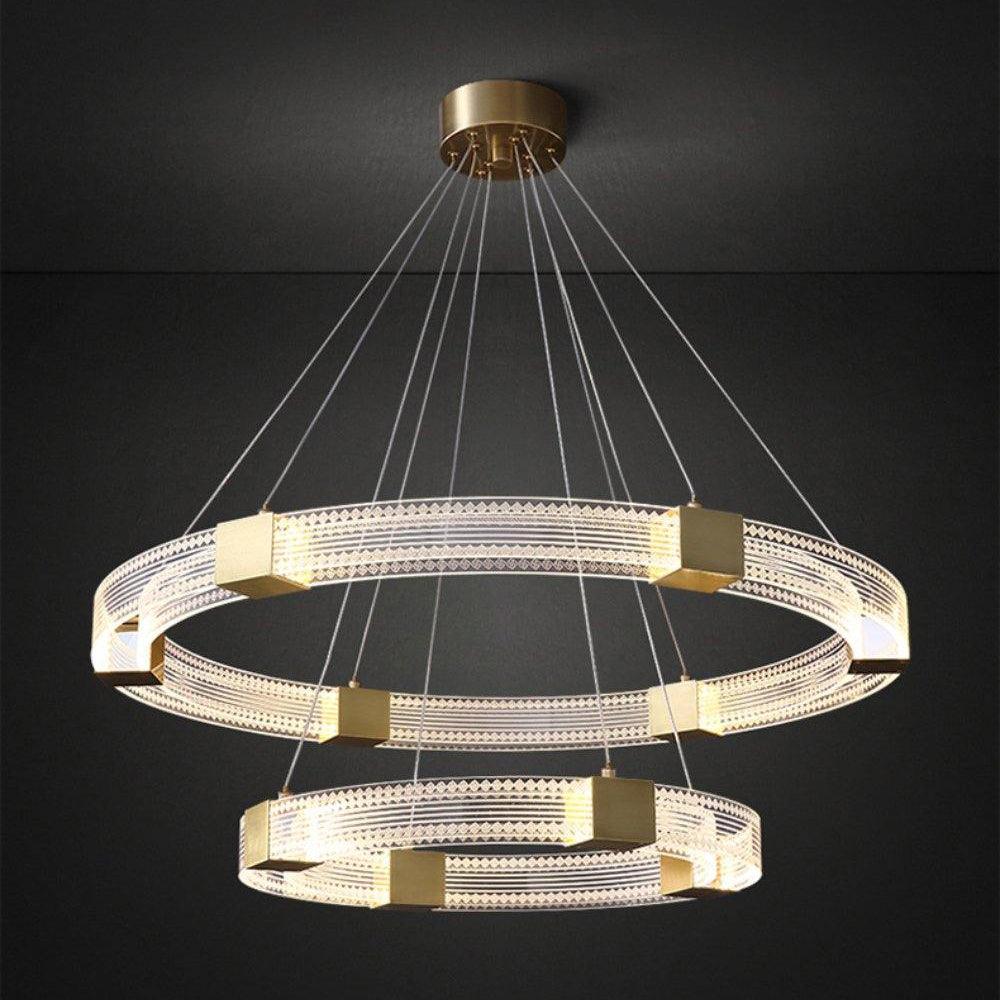 Eurdora Moderner Minimalistischer Ring-LED-Kronleuchter-Letslighting