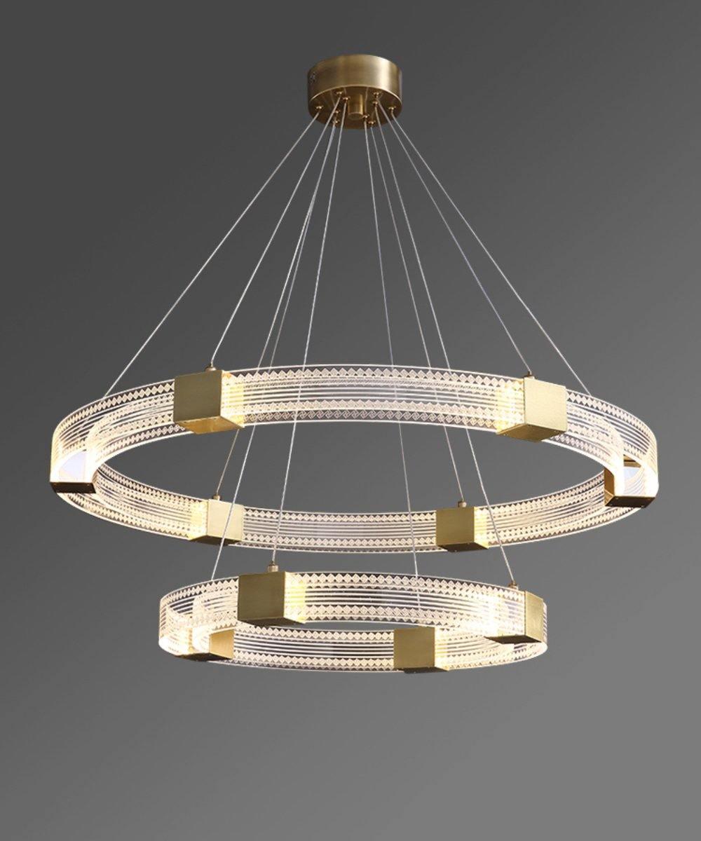 Eurdora Moderner Minimalistischer Ring-LED-Kronleuchter-Letslighting