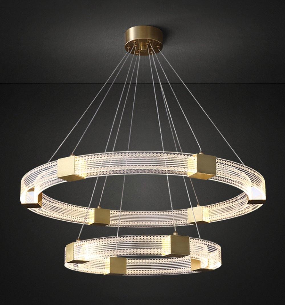 Eurdora Moderner Minimalistischer Ring-LED-Kronleuchter-Letslighting