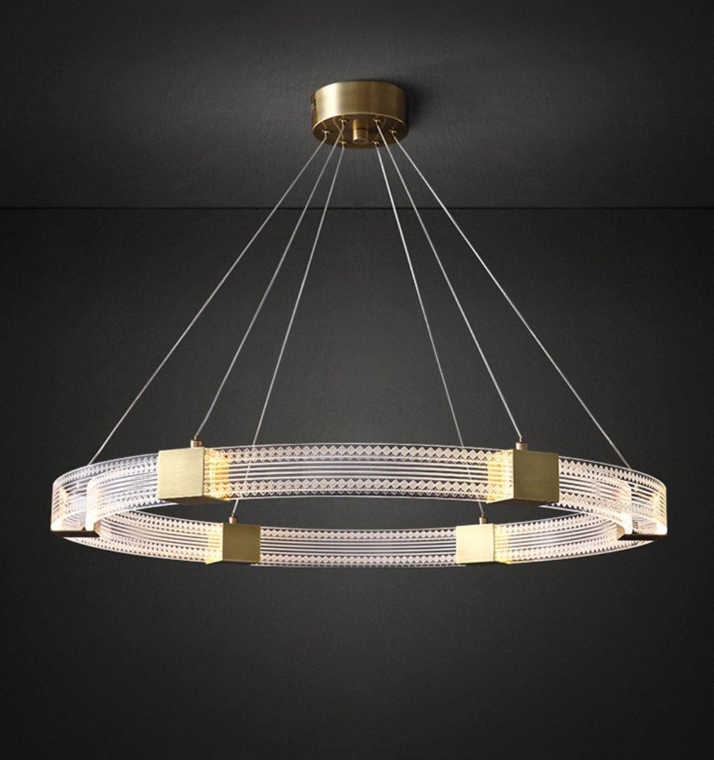 Eurdora Moderner Minimalistischer Ring-LED-Kronleuchter-Letslighting