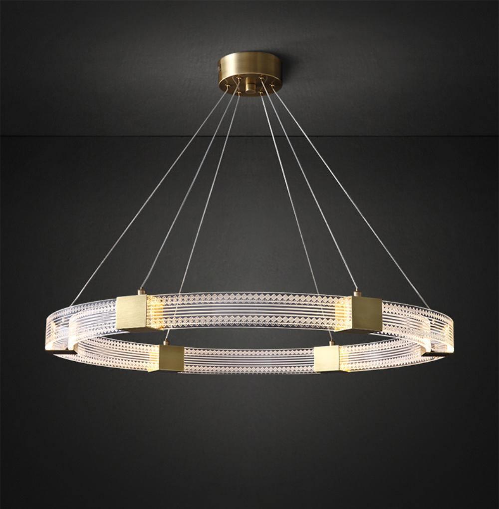 Eurdora Moderner Minimalistischer Ring-LED-Kronleuchter-Letslighting