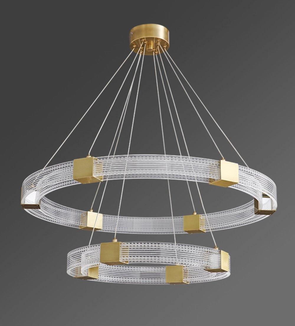 Eurdora Moderner Minimalistischer Ring-LED-Kronleuchter-Letslighting