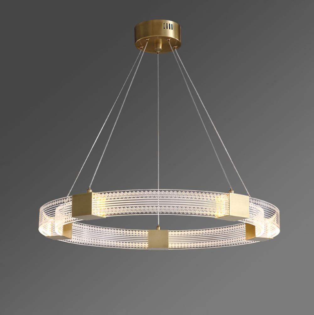Eurdora Moderner Minimalistischer Ring-LED-Kronleuchter-Letslighting