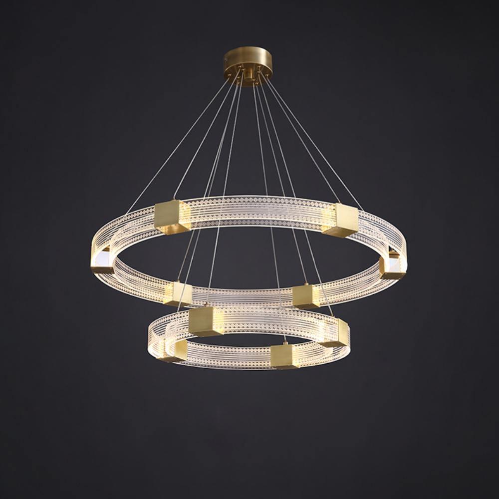 Eurdora Moderner Minimalistischer Ring-LED-Kronleuchter-Letslighting