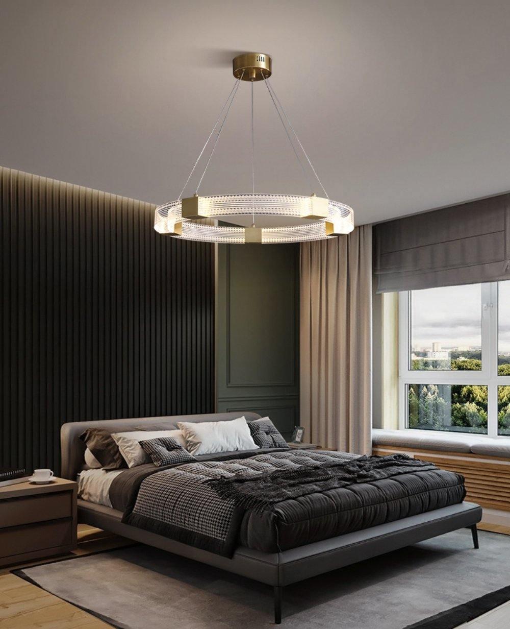 Eurdora Moderner Minimalistischer Ring-LED-Kronleuchter-Letslighting