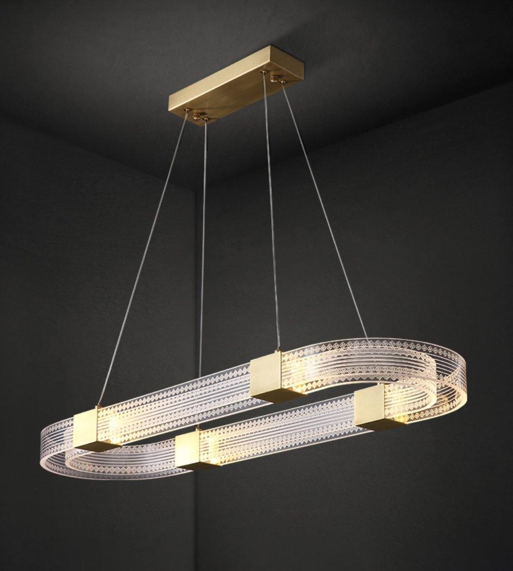 Eurdora Moderner Minimalistischer Ring-LED-Kronleuchter-Letslighting