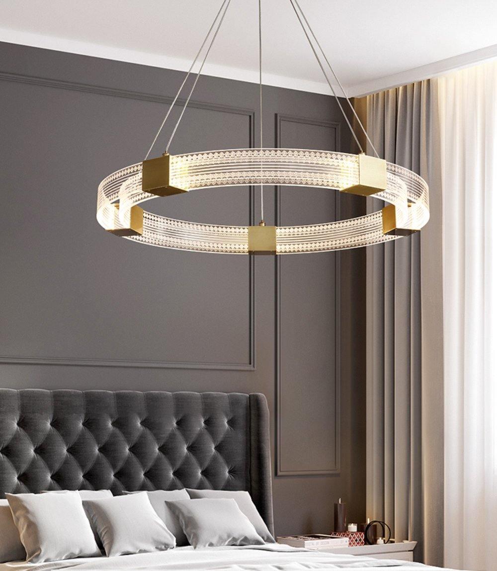 Eurdora Moderner Minimalistischer Ring-LED-Kronleuchter-Letslighting