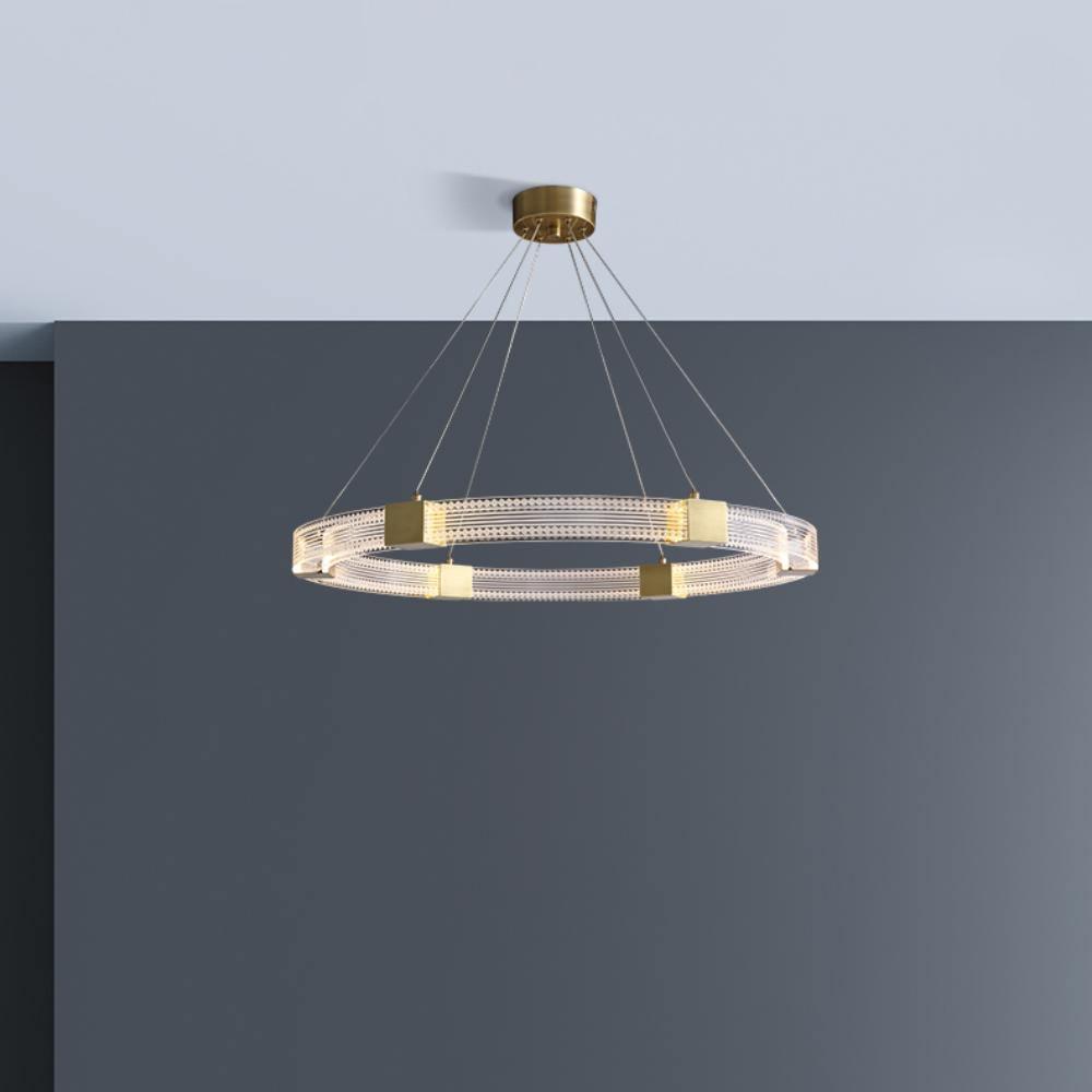 Eurdora Moderner Minimalistischer Ring-LED-Kronleuchter-Letslighting