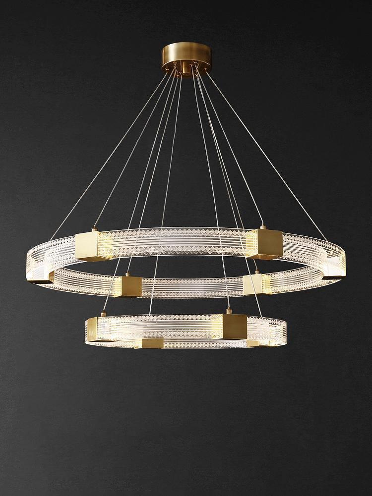 Eurdora Moderner Minimalistischer Ring-LED-Kronleuchter-Letslighting