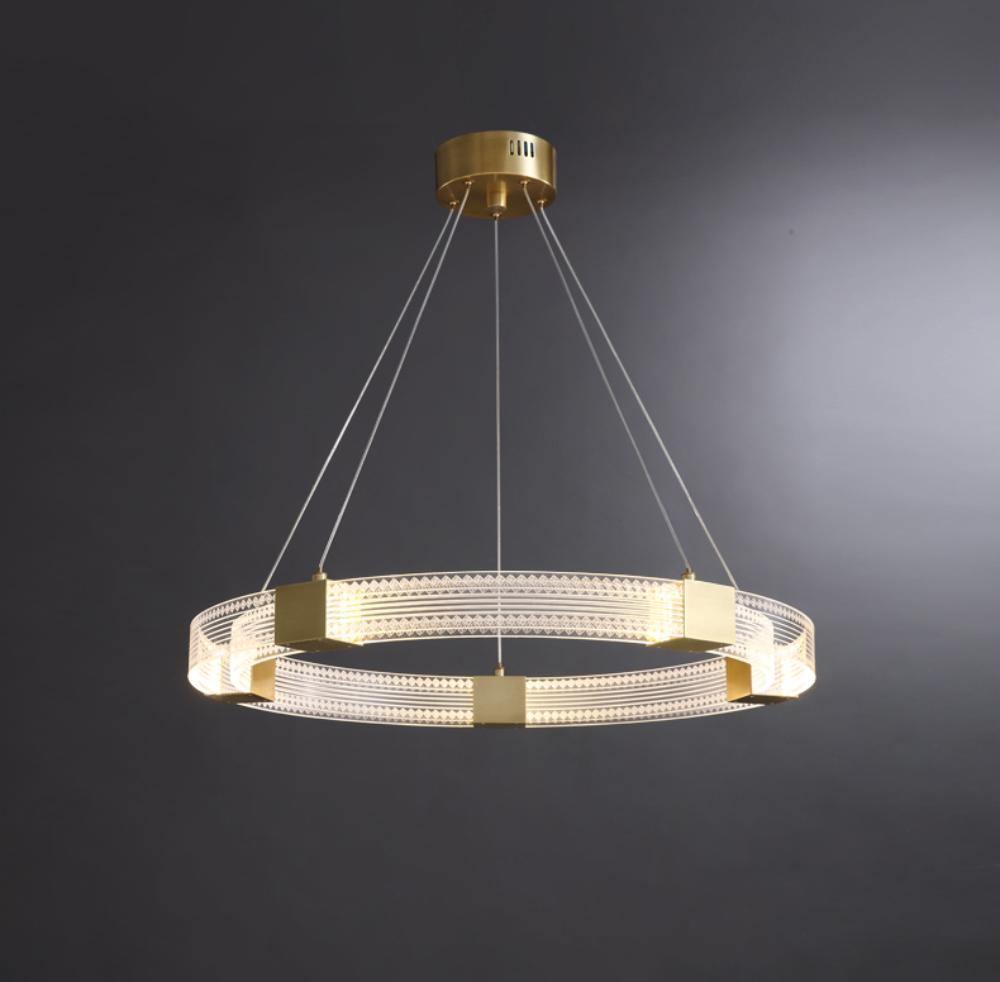 Eurdora Moderner Minimalistischer Ring-LED-Kronleuchter-Letslighting