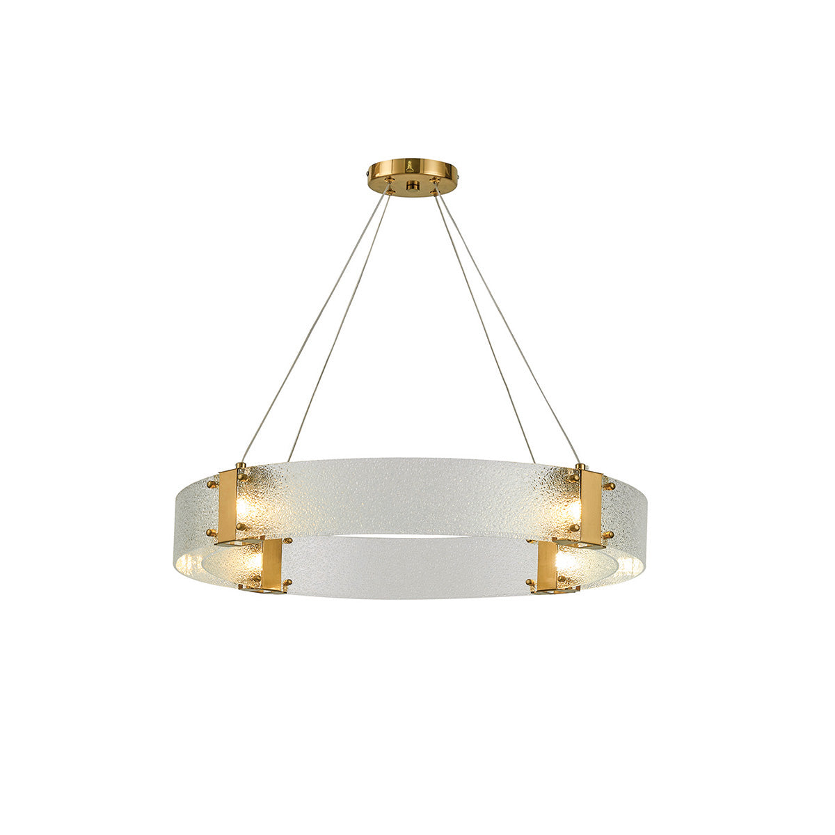 Parallel Eleganter Ring-Glas-Kronleuchter-Letslighting