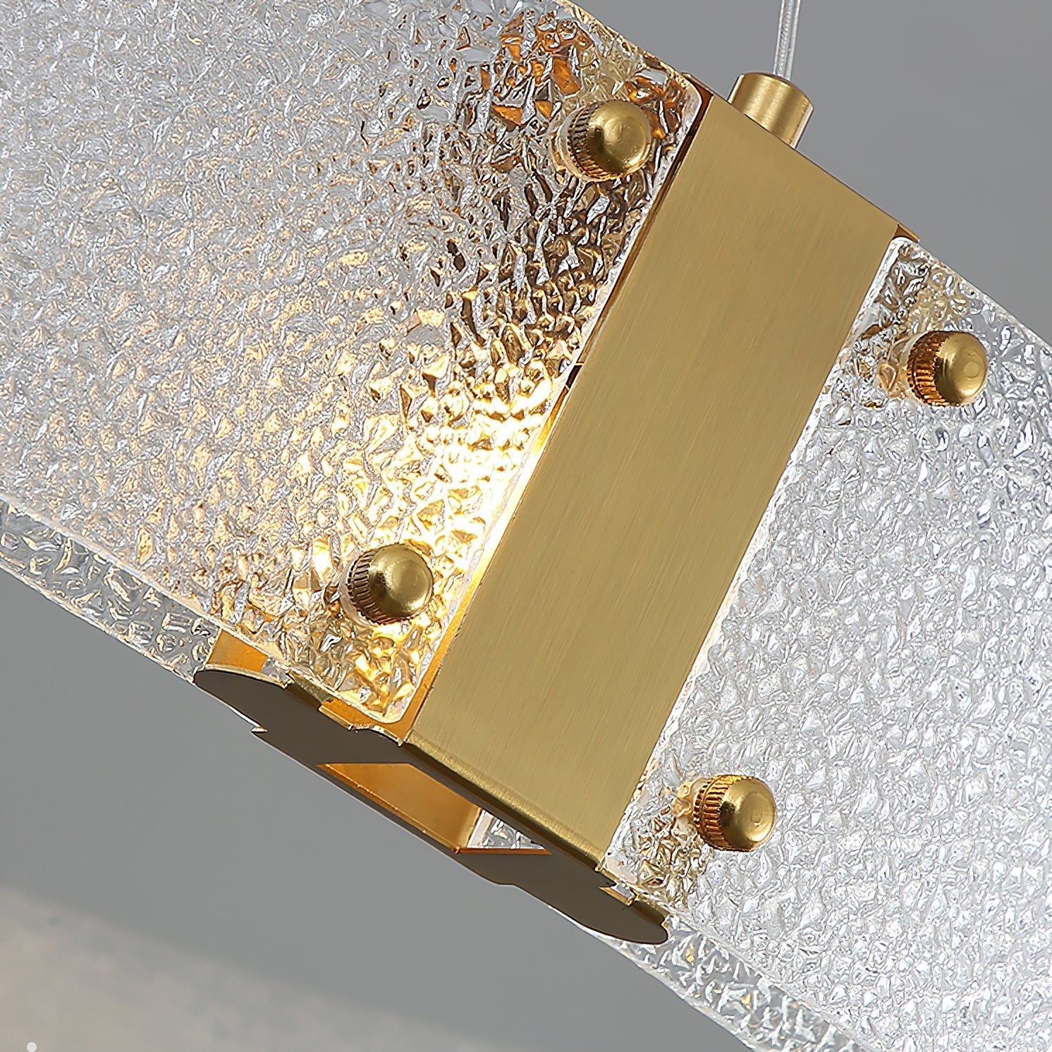 Parallel Eleganter Ring-Glas-Kronleuchter-Letslighting