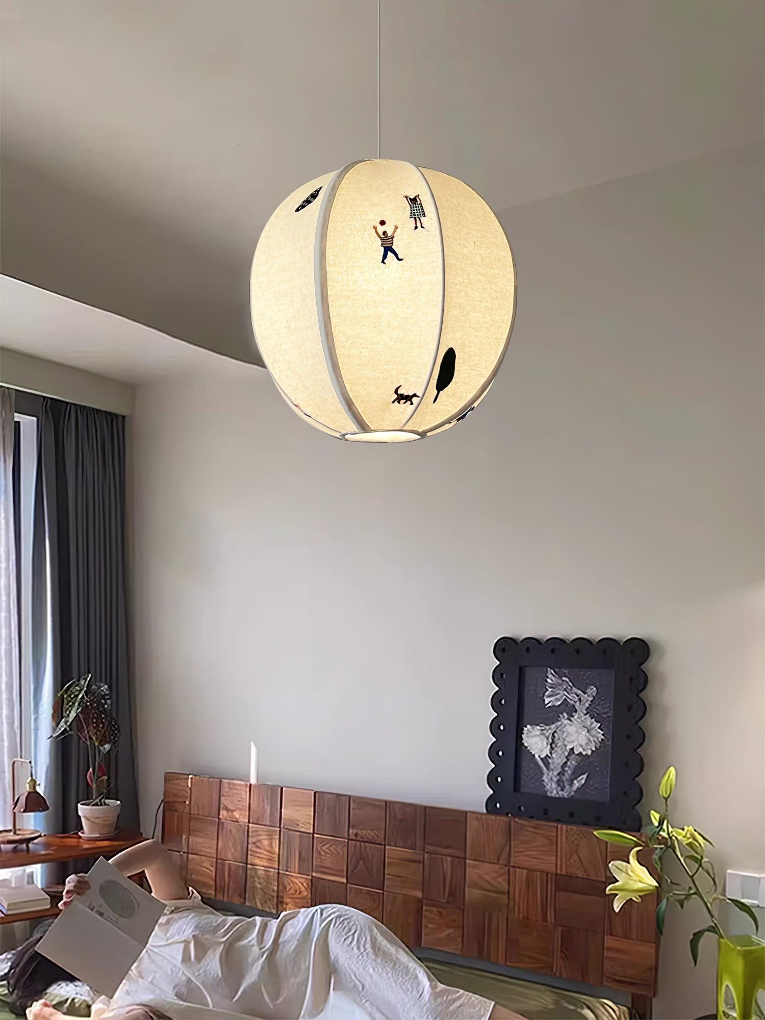Zelarace Stoff Pendelleuchte-Letslighting