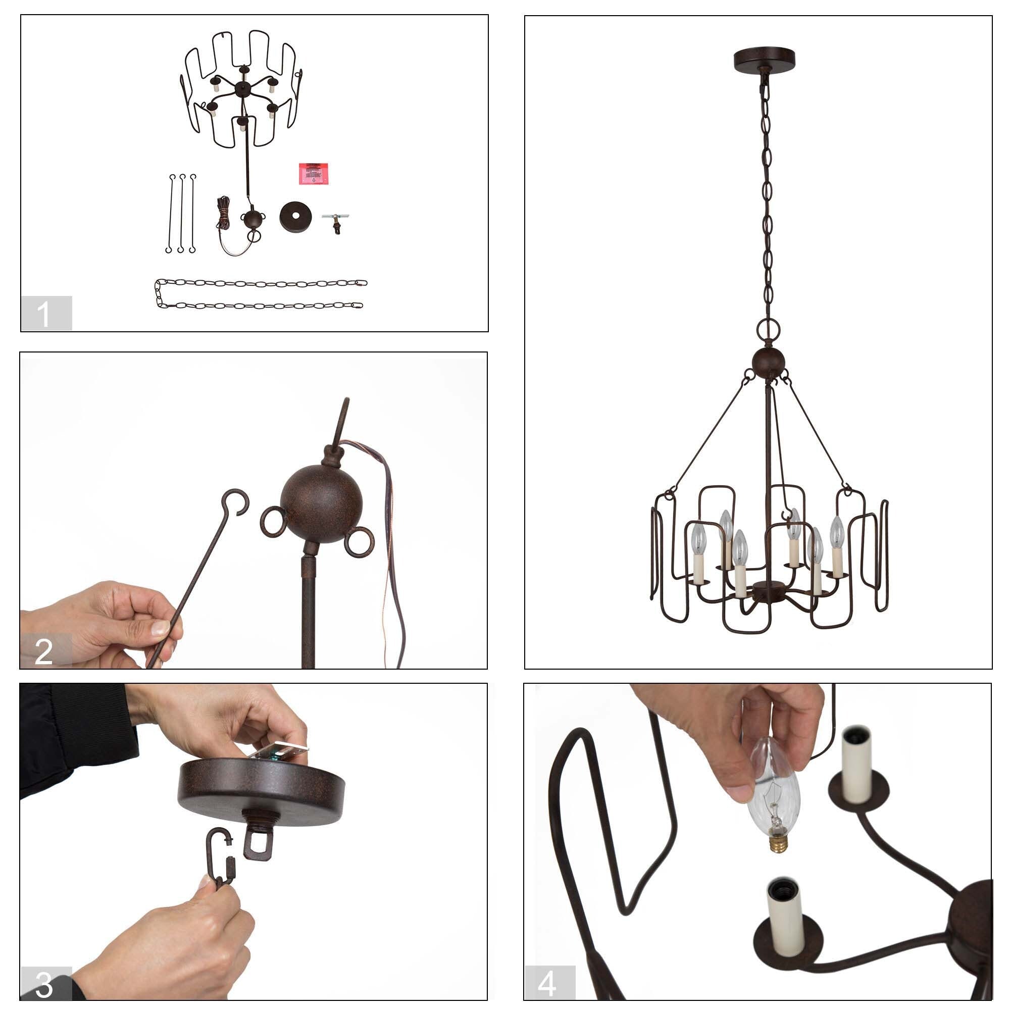 Cocaryra Vintage Industrie Kronleuchter-Letslighting